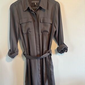 White House Black Market Belted Utility Shirt Dress - Size M